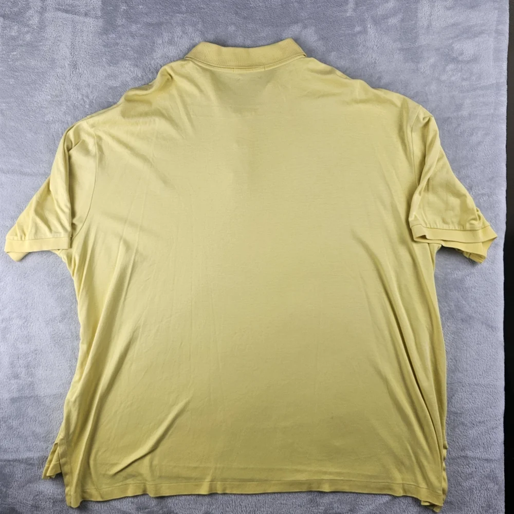 Ralph Lauren Polo Pima Cotton Short Sleeve Mens Size 3XB Yellow Flesh pony